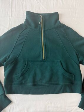 lululemon athletica Deep Teal, Gold Zip, Quarter-Zip Pullover, size XS/S